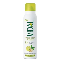 Vidal Freschezza Intensa Bergamotto E Zenzero Deo Spray 150 ml