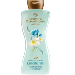 Spuma Di Sciampagna Bagnodoccia Crema Emolliente Muschio Bianco e Fiori di Tiarè 650 ml