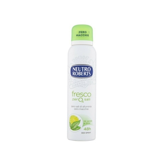 Neutro Roberts Fresco Zero Sali Tè Verde e Lime Deo Spray 150 ml