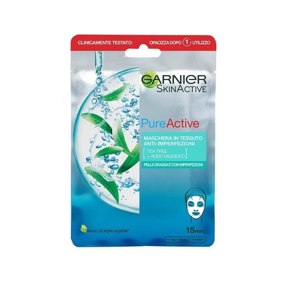 Garnier Pure Active Maschera In Tessuto Anti Imperfezioni