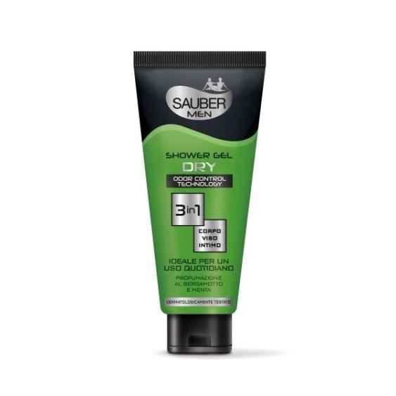 Sauber Men Shower Gel Dry 3 in 1 200 ml