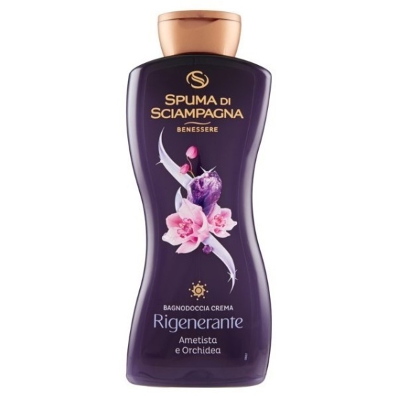 Spuma Di Sciampagna Bagnodoccia Crema Rigenerante Ametista e Orchidea 650 ml