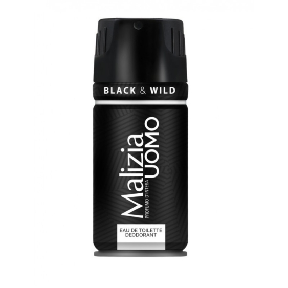 Malizia Uomo Black & Wild Eau De Toilette Deodorant 150 ml