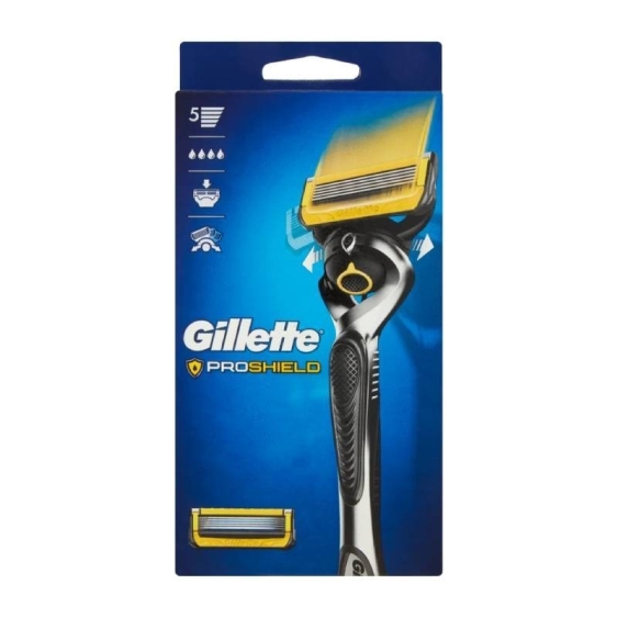 Gillette Rasoio ProShield Fusion 5 Flexball + 2 Lamette di Ricambio