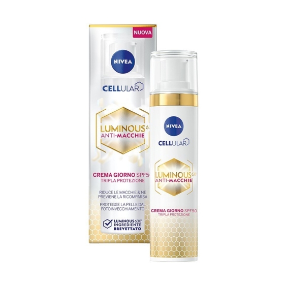 Nivea Cellular Luminous 630 Anti-Macchie - Crema Giorno SPF50 Tripla Protezione 40 ml