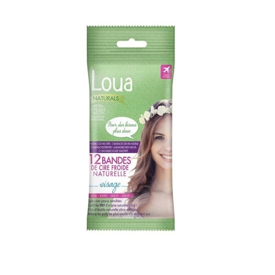 Loua Naturals Strisce Depilatorie Viso 12 pz