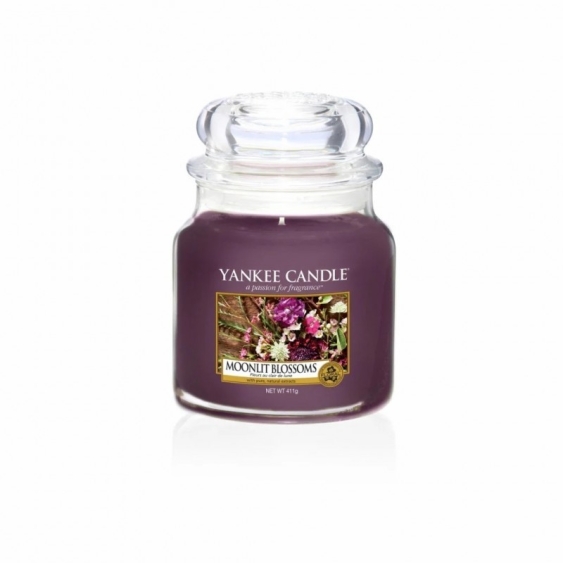 Yankee Candle Candela Profumata In Giara Media Moonlit Blossoms 411 g