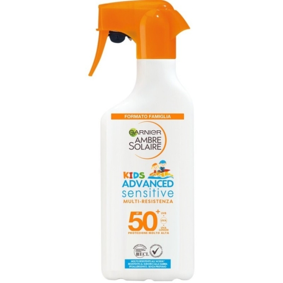 Garnier Ambre Solaire Kids Advanced Sensitive SPF 50+ Latte Solare Spray Per Bambini	200 ml