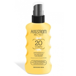 Angstrom Hydraxol Latte Solare Spray Corpo Ultra Idratante SPF 20 175 ml