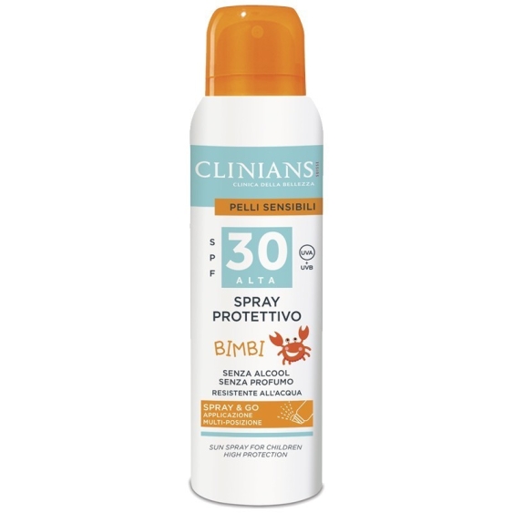 Clinians Spray Protettivo Bimbi Resistente All' Acqua SPF 30 150 ml