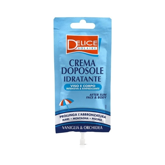 Delice Crema Doposole Idratante e Rinfrescante Viso e Corpo In Bustina Vaniglia e Orchidea 50 ml