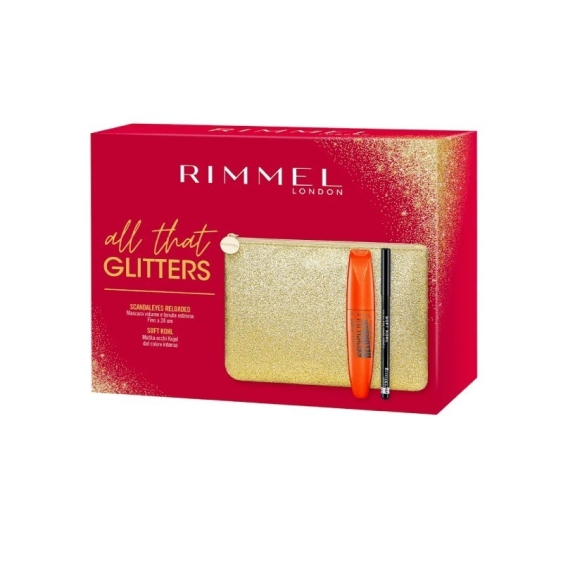Rimmel Cofanetto All That Glitters - Mascara Scandaleyes Reloaded + Matita Occhi Soft Kohl