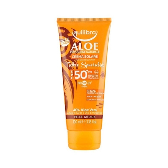 Equilibra Aloe Crema Solare Tattoo Specialist SPF 50+ 100 ml