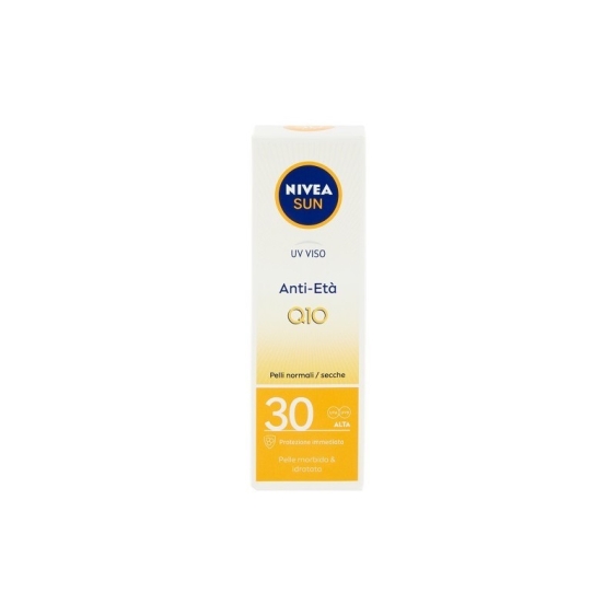 Nivea Sun Uv Viso Crema Solare Anti-Età Q10 SPF 50 50 ml