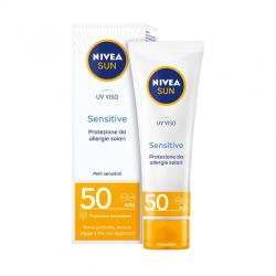 Nivea Sun Uv Viso Sensitive Protezione Da Allergie Solari SPF 50 50 ml