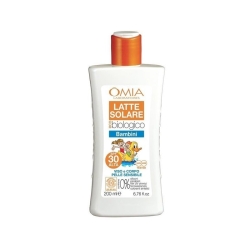 Omia Latte Solare Bambini Eco Biologico Viso Corpo SPF 30 200 ml