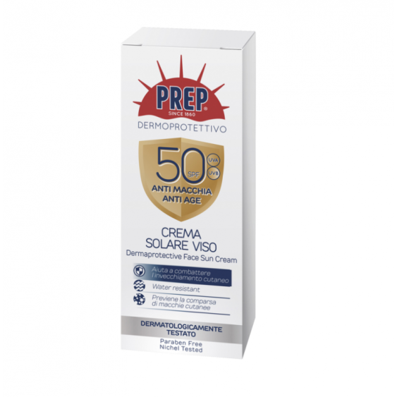 Prep Crema Solare Viso SPF50 Anti Macchia Anti Age 50 ml