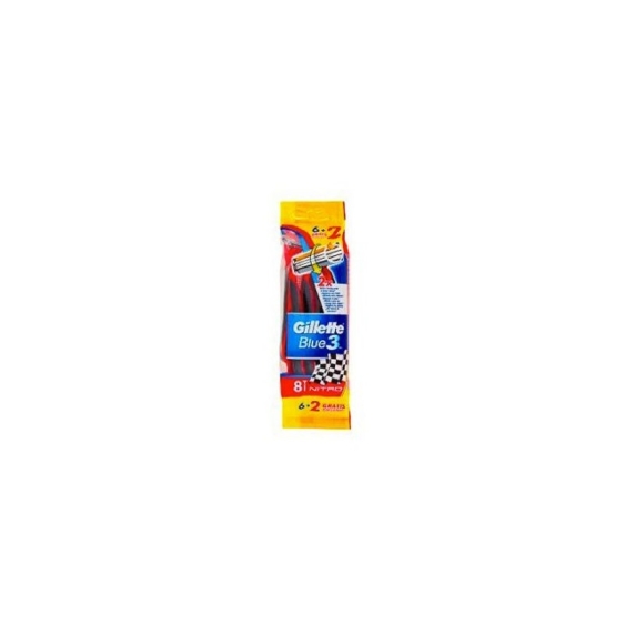 Gillette Blue3 Nitro Rasoi Usa&Getta 8 pz