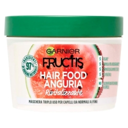 Garnier Fructis Hair Food Anguria Rivitalizzante - Maschera 3 in 1 Per Capelli Da Normali a Fini 390 ml