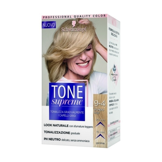 Schwarzkopf Tone Supreme Crema Tonalizzante  9-4 Biondo Beige
