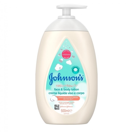 Johnson & Johnson Cottontouch Crema Liquida Viso E Corpo 500 ml