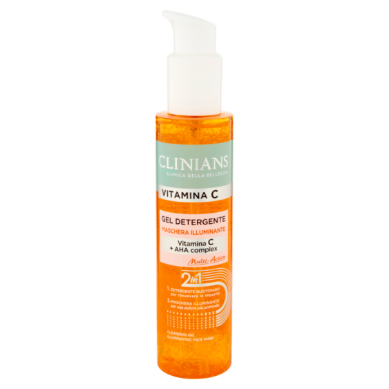 Clinians Vitamina C Gel Detergente/Maschera Illuminante 2in1 150 ml
