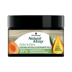 Schwarzkopf Natural & Easy Maschera Anti-Giallo con Pigmenti Viola 150 ml