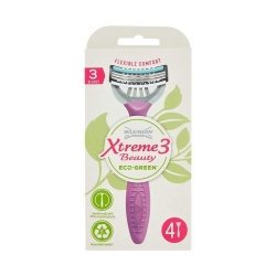Wilkinson Xtreme 3 Beauty Eco-Green Rasoio + 4 Lamette 4 pz