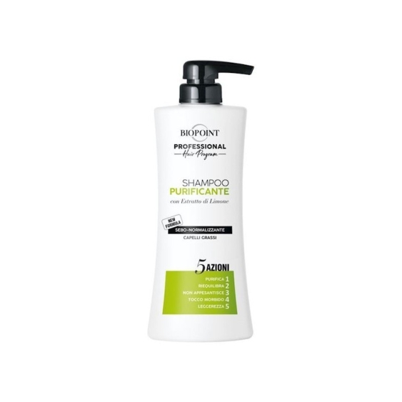 Biopoint Shampoo Purificante Sebo-Normalizzante Per Capelli Grassi 400 ml