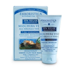 Athena's Spa Relax Aromatherapy Maschera Viso all'Argilla Verde 75ML