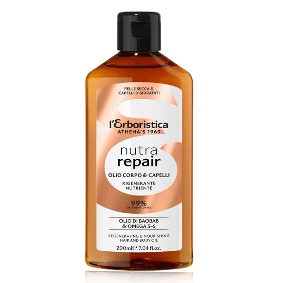 Athena's L'Erboristica Nutra Repair Olio Corpo e Capelli Olio Di Baobab 200 ml