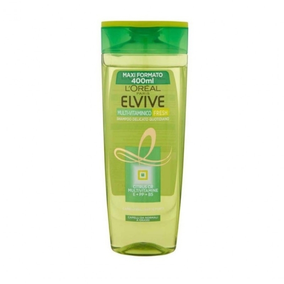 L'Oreal Paris Elvive Multivitaminico Fresh Shampoo Delicato Quotidiano 400 ml