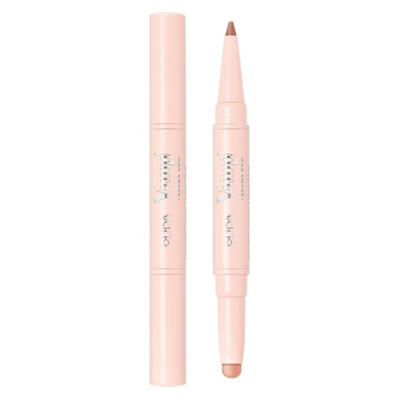 Pupa Vamp! Creamy Duo Matita Labbra Contouring & Rossetto Brillante 001 Fair Nude