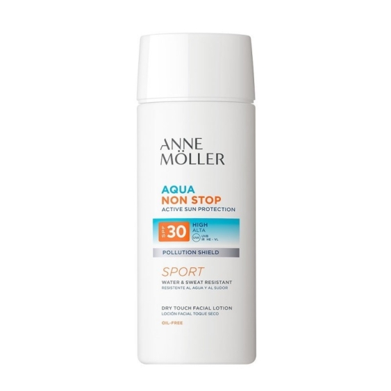 Anne Moller Aqua Non Stop Sport Lozione Solare Viso Dry Touch SPF30 75 ml
