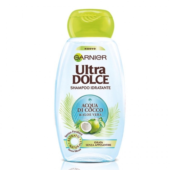 Garnier Ultra Dolce Shampoo Idratante Acqua Di Cocco E Aloe Vera 400 ml