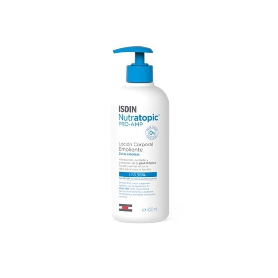 Isdin Nutratopic Pro-Amp Lozione Corpo Emolliente Lenitiva Per Pelle Atopica 400 ml