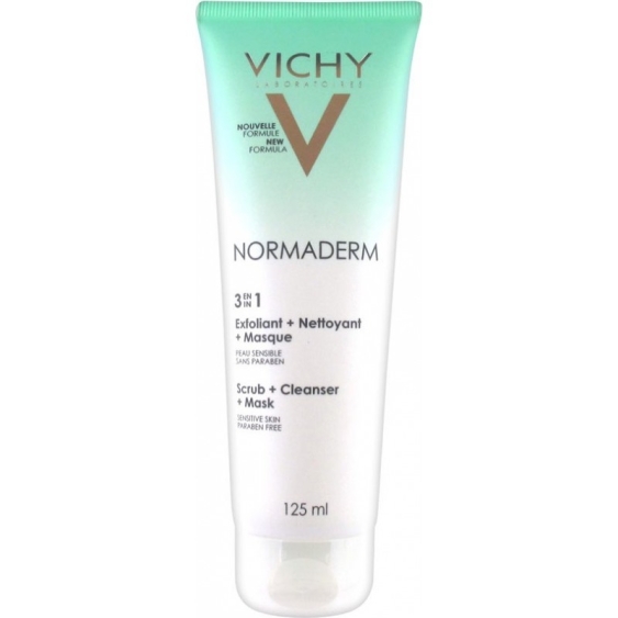 Vichy Normaderm 3 In 1 Detergente + Esfoliante + Maschera 125 ml