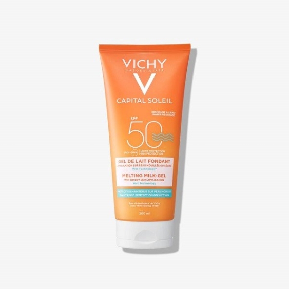 Vichy Capital Soleil Gel-Latte Solare Ultra Fondente Per Pelle Bagnata O Asciutta SPF30 200 ml