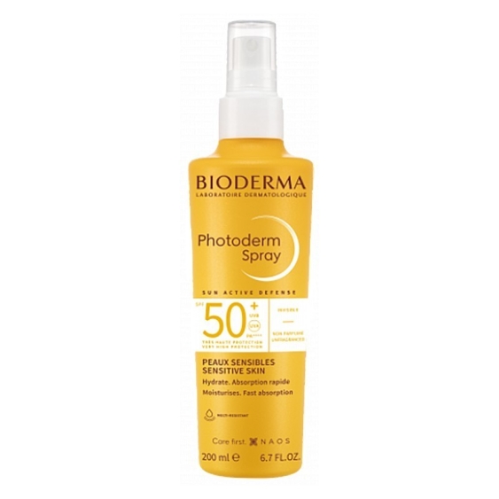 Bioderma Photoderm Spray SPF50+ Protezione Solare Idratante Ad Assorbimento Rapido 200 ml