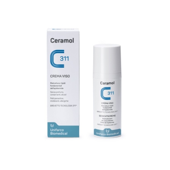 Ceramol C 311 Crema Viso Ristruttura i Lipidi Fondamentali Dell'Epidermide 50 ml