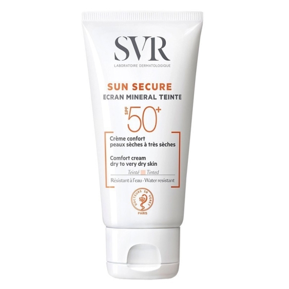 SVR Sun Secure Ecran Mineral Teinte SPF 50+ Crema Confortevole Per Pelle Secca 50 ml