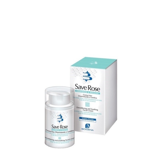 Biogena Save Rose Crema Viso Lenitiva Couperose E Rosacea SPF15 50 ml