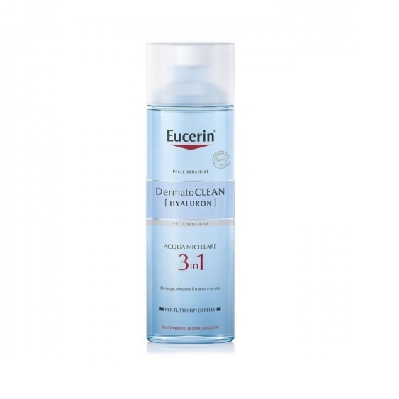 Eucerin DermatoCLEAN [HYALURON] Acqua Micellare 3 in 1 Detergente Struccante Idratante 200 ml