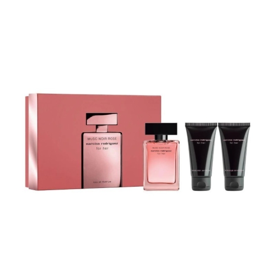 Narciso Rodriguez For Her Musc Noir Rose 50 ml + Body Lotion + Shower Gel Cofanetto