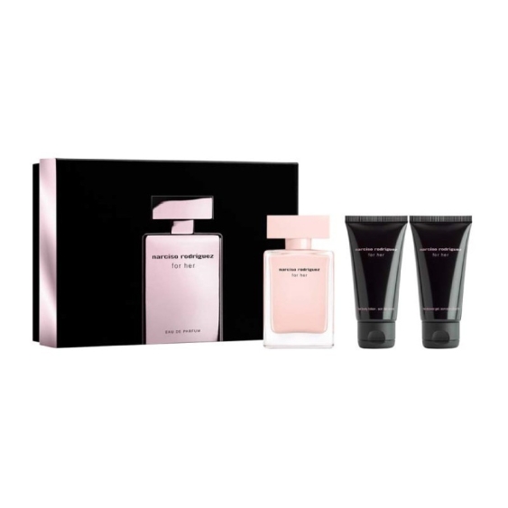Narciso Rodriguez For Her Eau De Parfum 50 ml + Body Lotion + Shower Gel Cofanetto