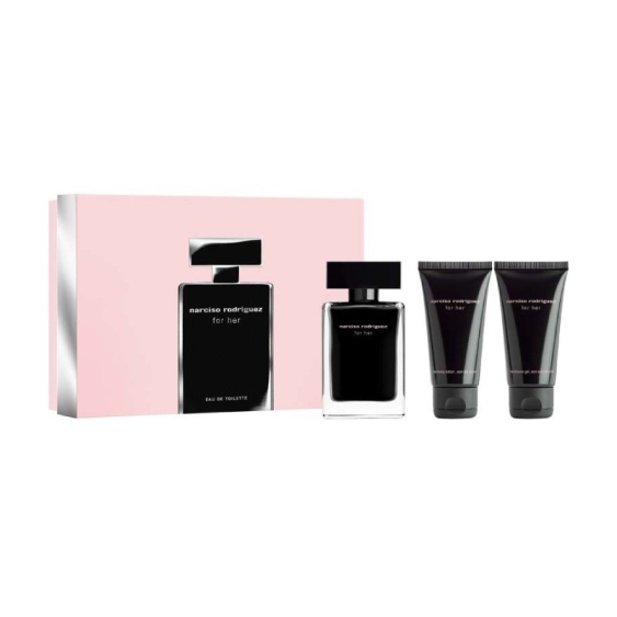 Narciso Rodriguez For Her Eau De Toilette 50 ml + Body Lotion + Shower Gel Cofanetto