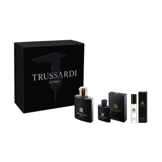 Trussardi Uomo Eau De Toilette 50 ml + Mini-Size 7 ml + Travel-Size 10 ml Cofanetto