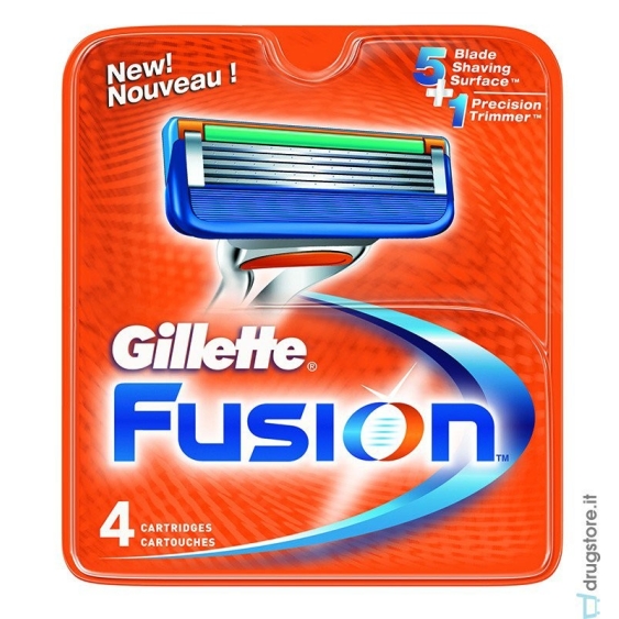 Gillette Fusion Lame di Ricambio 4 PZ