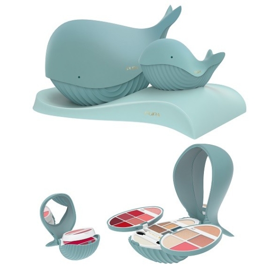 Pupa Whale 1 + Whale 4 Azzurro Cofanetto