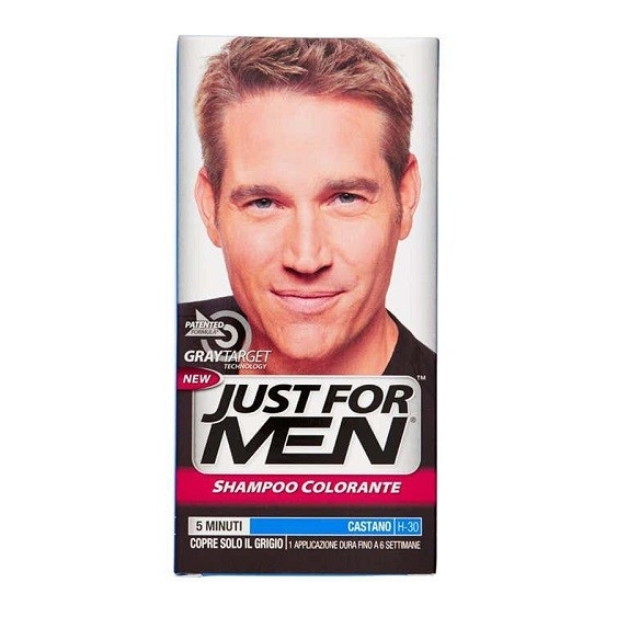 Just For Men Gray Target Technology Shampoo Colorante H-30 Castano